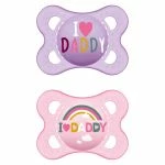 MAM Schnuller 2er Pack Original - Silikon 0-6 M - I Love Mummy - Rosa 6 MAM Schnuller 2er Pack Original - Silikon 0-6 M - I Love Mummy - Rosa – Bild 6