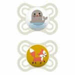 MAM Schnuller 2er Pack Perfect - Silikon 0-6 M - Bär & Dino 4 MAM Schnuller 2er Pack Perfect - Silikon 0-6 M - Bär & Dino – Bild 4