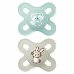 MAM Schnuller 2er Pack Start Elements - Latex 0-2 M - Waschbär und Hase