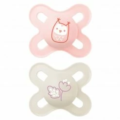 MAM Schnuller 2er Pack Start Elements - Silikon 0-2 M - Eule und Blume