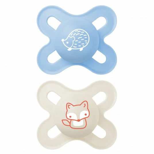 MAM Schnuller 2er Pack Start Elements - Silikon 0-2 M - Igel und Fuchs 1 MAM Schnuller 2er Pack Start Elements - Silikon 0-2 M - Igel und Fuchs