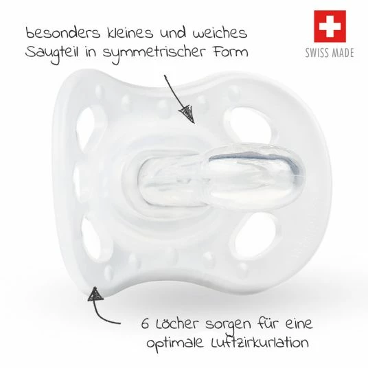 Medela Schnuller New Born UNO 0-2 M - Transparent 2 Medela Schnuller New Born UNO 0-2 M - Transparent – Bild 2