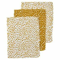 Meyco Waschhandschuh - 3er Pack - 20 x 17 cm - Cheetah - Honey Gold