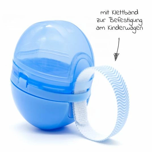 MiaMia Schnullerbox Duo - Blau 5 MiaMia Schnullerbox Duo - Blau – Bild 5