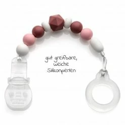 MiaMia Schnullerkette mit Silikon-Perlen & Gummiring inkl. Clip - 2er Set - Grau Beere -Baden & Waschen Verkäufe miamia schnullerkette mit silikon perlen gummiring inkl clip 2er set grau beere 51116 75457 d4