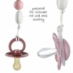 MiaMia Schnullerkette mit Silikon-Perlen & Gummiring inkl. Clip - 2er Set - Grau Beere -Baden & Waschen Verkäufe miamia schnullerkette mit silikon perlen gummiring inkl clip 2er set grau beere 51116 75457 d5