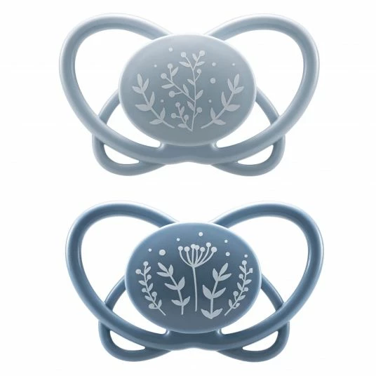 Nip Öko-Schnuller 2er Pack My Butterfly - Silikon 0-6 M - aus nachwachsenden Rohstoffen - Blau 1 Nip Öko-Schnuller 2er Pack My Butterfly - Silikon 0-6 M - aus nachwachsenden Rohstoffen - Blau