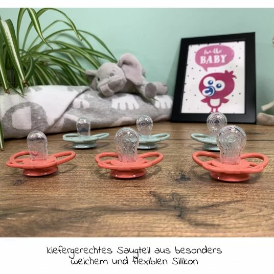 Nip Öko-Schnuller 2er Pack My Butterfly - Silikon 5-18 M - aus nachwachsenden Rohstoffen - Braun / Grau 3 Nip Öko-Schnuller 2er Pack My Butterfly - Silikon 5-18 M - aus nachwachsenden Rohstoffen - Braun / Grau – Bild 3