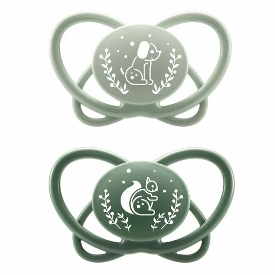 Nip Öko-Schnuller 2er Pack My Butterfly - Silikon 5-18 M - aus nachwachsenden Rohstoffen - Grün 1 Nip Öko-Schnuller 2er Pack My Butterfly - Silikon 5-18 M - aus nachwachsenden Rohstoffen - Grün