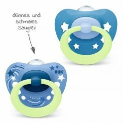 Nuk Leucht-Schnuller 2er Pack Signature Night - Silikon 6-18 M - Blau -Baden & Waschen Verkäufe nuk leucht schnuller 2er pack signature night silikon 6 18 m blau 10176277 d2