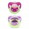 Nuk Leucht-Schnuller 2er Pack Signature Night - Silikon ab 18 M - Rosa