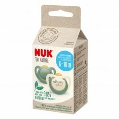 Nuk Schnuller 2er Pack for Nature - Kautschuk 6-18 M - Grün -Baden & Waschen Verkäufe nuk schnuller 2er pack for nature kautschuk 6 18 m grun 10172007 d4