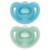 Nuk Schnuller 2er Pack Sensitiv - Silikon 6-18 M - Blau Grün