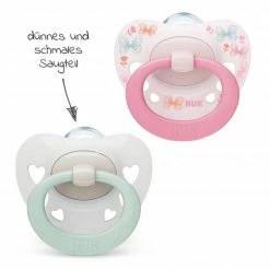 Nuk Schnuller 2er Pack Signature - Silikon 0-6 M - Rosa / Weiß -Baden & Waschen Verkäufe nuk schnuller 2er pack signature silikon 0 6 m rosa weiss 10730616 d2