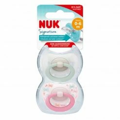 Nuk Schnuller 2er Pack Signature - Silikon 0-6 M - Rosa / Weiß -Baden & Waschen Verkäufe nuk schnuller 2er pack signature silikon 0 6 m rosa weiss 10730616 d3