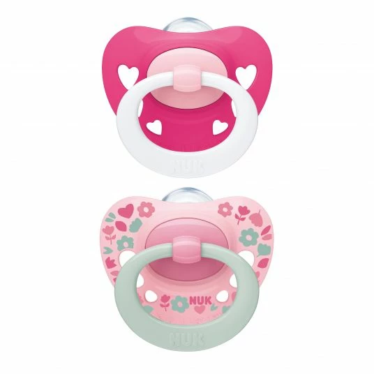 Nuk Schnuller 2er Pack Signature - Silikon ab 18 M - Rosa / Pink 1 Nuk Schnuller 2er Pack Signature - Silikon ab 18 M - Rosa / Pink