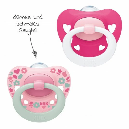 Nuk Schnuller 2er Pack Signature - Silikon ab 18 M - Rosa / Pink 3 Nuk Schnuller 2er Pack Signature - Silikon ab 18 M - Rosa / Pink – Bild 3