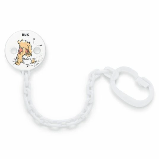 Nuk Schnullerkette - Disney Winnie Pooh - Weiß oder Grau 1 Nuk Schnullerkette - Disney Winnie Pooh - Weiß oder Grau