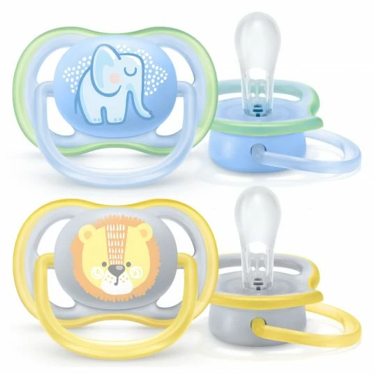 Philips Avent Schnuller 2er Pack Ultra Air 0-6 M - SCF085/01 - Elephant Leo 1 Philips Avent Schnuller 2er Pack Ultra Air 0-6 M - SCF085/01 - Elephant Leo