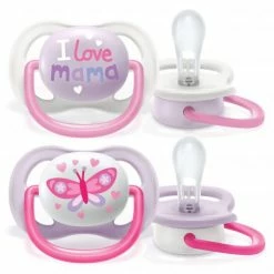 Philips Avent Schnuller 2er Pack Ultra Air Collection Happy 0-6 M - SCF080/02 - Mama Butterfly