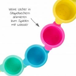 Playgro 15-tlg. Geschenkset Badespielzeug mit 8 Stapelbechern, 6 Badetieren & 1 Badebuch -Baden & Waschen Verkäufe playgro 15 tlg geschenkset badespielzeug mit 8 stapelbechern 6 badetieren 1 badebuch 4011500991001 d5