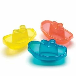 Playgro Bade-Boote 3er Pack - Gelb Rot Blau