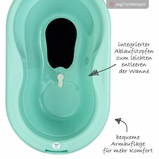 Rotho Babydesign Baby-Badewanne Top mit Anti-Rutschmatte - Lagoon 3 Rotho Babydesign Baby-Badewanne Top mit Anti-Rutschmatte - Lagoon – Bild 3