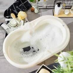 Rotho Babydesign Baby-Badewanne Top mit Anti-Rutschmatte - Perlweiß Creme -Baden & Waschen Verkäufe rotho babydesign baby badewanne top mit anti rutschmatte perlweiss creme 200010100 d4