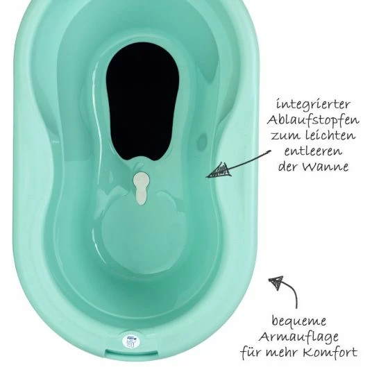 Rotho Babydesign Baby-Badewanne Top mit Anti-Rutschmatte - Swedish Green 4 Rotho Babydesign Baby-Badewanne Top mit Anti-Rutschmatte - Swedish Green – Bild 4