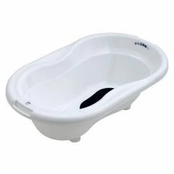 Rotho Babydesign Baby-Badewanne Top mit Anti-Rutschmatte - Weiß