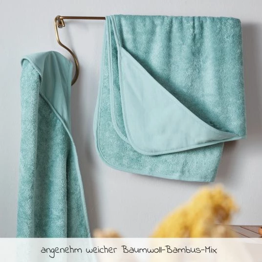 Rotho Babydesign Baby-Kapuzenhandtuch 78 x 78 cm - Lagoon 3 Rotho Babydesign Baby-Kapuzenhandtuch 78 x 78 cm - Lagoon – Bild 3