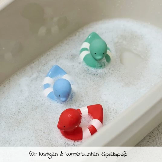 Nattou Badespielzeug Badeente aus Naturkautschuk - Grün 4 Nattou Badespielzeug Badeente aus Naturkautschuk - Grün – Bild 4