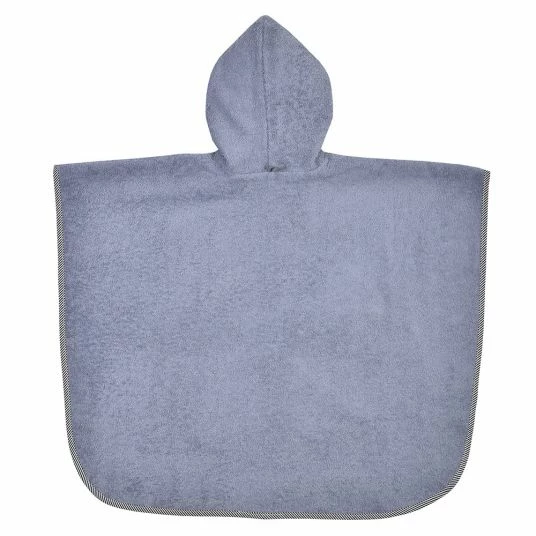 Wörner Bade-Poncho 75 x 60 cm - Stickerei Seehund - Grau Hellgrau 2 Wörner Bade-Poncho 75 x 60 cm - Stickerei Seehund - Grau Hellgrau – Bild 2