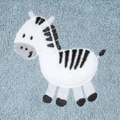 Wörner Bade-Poncho 75 x 60 cm - Stickerei Zebra - Stahlblau -Baden & Waschen Verkäufe worner bade poncho 75 x 60 cm stickerei zebra stahlblau 049886 d2