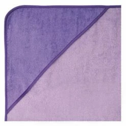 Wörner Kapuzenbadetuch 80 x 80 cm - Uni Flieder Violett