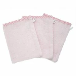 Wörner Waschhandschuh 3er Pack - Uni Rosa